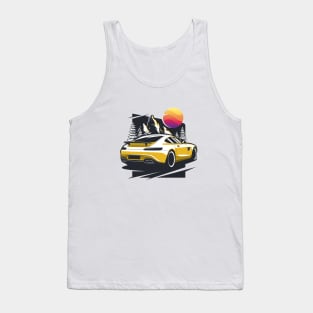 Yellow GT Supercar Tank Top